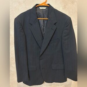 Evan-Picone Men's Classic Navy Blazer 100% pure wool size 47 regular